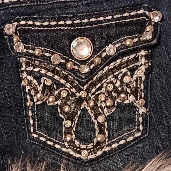 Y2K LA Idol fur shorts - Picture 2 of 5